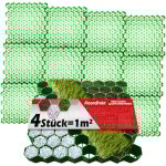 Lot de 4 dalles stabilisatrices paddock, vert, 50 x 50 cm