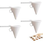 Lot de 4 distributeurs de p�te � cr�pes en plastique - entonnoir � piston - distributeur d'entonnoirs ...