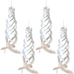 Lot de 4 effaroucheur pigeons, anti pigeons bande r�pulsifs r�fl�chissants � suspender moulin � vent ...