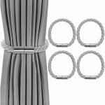 Memkey - lot de 4 embrasses de rideaux, embrasses rideau aimante tressage magntiques rideaux boucle ...