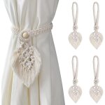 Lot de 4 embrasses de rideau pour rideaux - style boh�me - en corde - fabriqu�es � la main - d�coratives ...