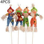 Lot de 4 pouvantails debout mignons pour jardin d'automne, dcoration pour halloween, centre commercial, ...