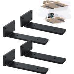 Lot de 4 equerre etagere murale, �querre industrielle, equerre charge lourde, support �tag�re murale ...