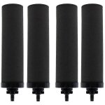 Lot de 4 filtres � eau de rechange berkey black � charbon actif, bb9 - 2 pour filtration par gravit�