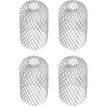 Lot de 4 filtres de gouttire en aluminium - crapaudine de gouttire flexible et durable pour maison ...