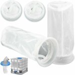 Lot de 4 filtres en nylon pour cuves ibc de 1000 litres destin�es � la r�cup�ration d'eau de pluie. filtre ...