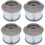 Lot de 4 filtres de rechange pour mspa fd2089, cartouche de filtre pour piscine et spa - sollbry