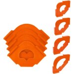 Lot de 4 gabarits de d�fonceuse pour le travail du bois avec positionnement rapide r20 - r40 coins arrondis ...