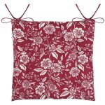 Lot de 4 galettes de chaise  nouettes bibury rouge
