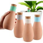 Lot de 4 grands pieux d'arrosage des plantes 400 ml, auto - arrosantes en terre cuite, convient aux plantes ...