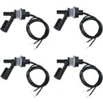 Lot de 4 interrupteurs � flotteur � montage lat�ral, interrupteur � flotteur horizontal en plastique, ...