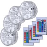 Lot de 4 lampes led submersibles étanches, éclairage sous - marin, contrôleur rvb multicolore, flottantes, ... Lot de 4 lampes led submersibles étanches, éclairage sous - marin, contrôleur rvb multicolore, flottantes, ...