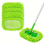 Lot de 4 lingettes en microfibre lavables compatibles avec le balai swiffer sweeper, recharges de balai ...