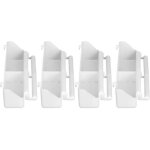 Lot de 4 mangeoires � oiseaux en plastique durable � suspendre pour perroquets, pigeons et autres oiseaux ...