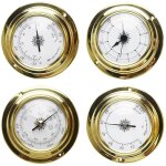 Lot de 4 mini - hygromtres, thermomtres et stations mto, baromtre, horloge, thermomtre et hygromtre ...