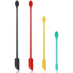 Lot de 4 mini spatules en silicone pour maquillage, petites spatules cosm�tiques, spatules de beaut�, ...