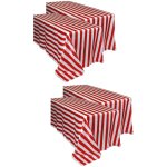 Lot de 4 nappes dcoratives de nol, vtements de nol, accessoires  rayures noires, mariage, plastique ...