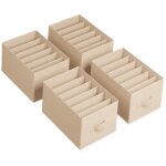Lot de 4, organisateur  6 compartiments, botes de rangement, haussettes organiseur pour vtements, ...