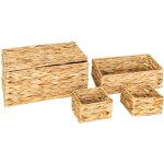 Atmosphera - lot de 4 paniers lia jacinthe d eau l12 27 33cm crateur d'intrieur