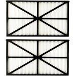 Lot de 4 panneaux filtres pour robot tiger shark - rcx70101pak2 - noir