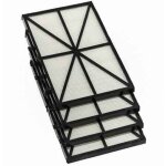 Lot de 4 panneaux filtres pour robot tiger shark - rcx70101pak2 - noir