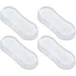 Lot de 4 pare - chocs pour si�ge de toilette, tampons pour si�ge de toilette, coussinets en caoutchouc ...