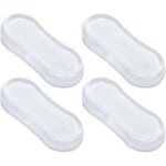 Lot de 4 pare - chocs pour si�ge de toilette, tampons pour si�ge de toilette, coussinets en caoutchouc ...
