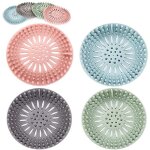 Lot de 4 passoires d'vier en silicone pour filtre  cheveux, filtre  cheveux, attrape - cheveux en ...