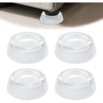 Lot 4 patins anti - vibrations anti - d�rapants caoutchouc - socles lave - linge s�che - linge - protection ...