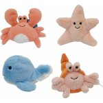Lot de 4 peluches 'tr�sors marins'