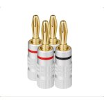Lot de 4 pi�ces de haut - parleur, connecteur de haut - parleur 4 mm, banane connecteur pour haut - parleur, ...