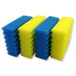 Lot de 4 pi�ces de rechange pour filtre biologique cbf350 ensemble complet d'�ponge filtrante en coton ...