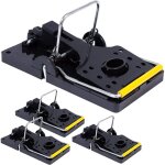 Lot de 4 pi�ges � rats en plastique i grand pi�ge � rats sans poison i tapette puissante i utilisation ...