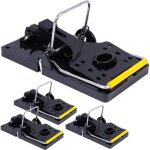 Lot de 4 pi�ges � rats en plastique i grand pi�ge � rats sans poison i tapette puissante i utilisation ...