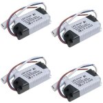 Lot de 4 pilotes led 8 - 24 w, alimentation � intensit� variable, transformateur �tanche pour �clairage ...