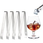 Lot de 4 pinces de service, pinces � gla�ons, pinces � ap�ritifs en acier inoxydable, pinces de cuisine ...