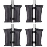 Lot de 4 poids d'auvent en tissu oxford 420d pour pieds d'auvent, tente, multicolore dalle a lester