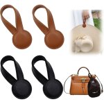 Lot de 4 porte - serviettes magn�tiques en cuir, porte - serviettes, clips magn�tiques pour chapeau, ...