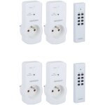 Lot de 4 prises 10a 2p + t tlcommandes - zenitech