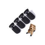 Lot de 4 protge - pattes pour chien, bottes pour animaux de compagnie (noir taille 3)