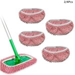 Lot de 4 recharges r�utilisables en microfibre pour balai swiffer sweeper, pour le nettoyage des surfaces ...