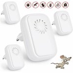 Lot de 4 rpulsifs  ultrasons anti - moustiques  ultrasons rpulsifs pour reptiles insectes lectrique, ...