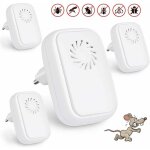 Lot de 4 répulsifs à ultrasons anti - moustiques à ultrasons répulsifs pour reptiles insectes électrique, ... Lot de 4 répulsifs à ultrasons anti - moustiques à ultrasons répulsifs pour reptiles insectes électrique, ...