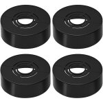 Lot de 4 robinets de douche � rosace 3 tailles en 1 (noir 70 x 30 mm) pour tuyau de chauffage, couvercle ...