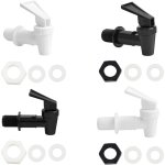 Lot de 4 robinets en plastique pour distributeur de boissons, robinet de remplacement pour f�t de bi�re ...