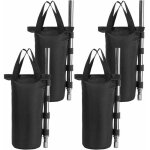Lot de 4 sacs d'extrieur noirs ronds 15 x 50 cm, adapts aux auvents pliants, tentes, pieds lests, ...