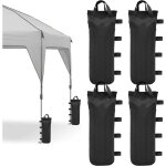 Lot de 4 sacs de sable lest�s avec bande velcro magique - stable - coupe - vent - pour tente, pavillon, ...