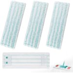 Lot de 4 serpillres de rechange pour leifheit profi xl micro duo / cotton plus, serpillre de rechange ...