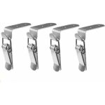 Lot de 4 serrures � bascule, serrures � ressort, serrures � bascule en acier inoxydable pour bo�tes � ...