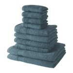 Lot de 4 serviettes de bain today 30x50 + 4 serviettes de bain50x90 + 2 draps de bain 70x130 cm 100% ...